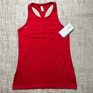 NWT athleta stripe mesh high neck chi tank